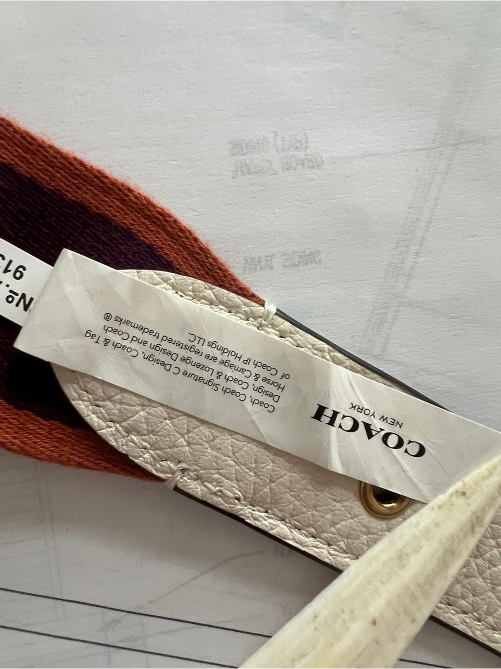 Coach Varsity Strap (only) for use with Emery styles or select Bags with Buckles - Picture 7 of 10